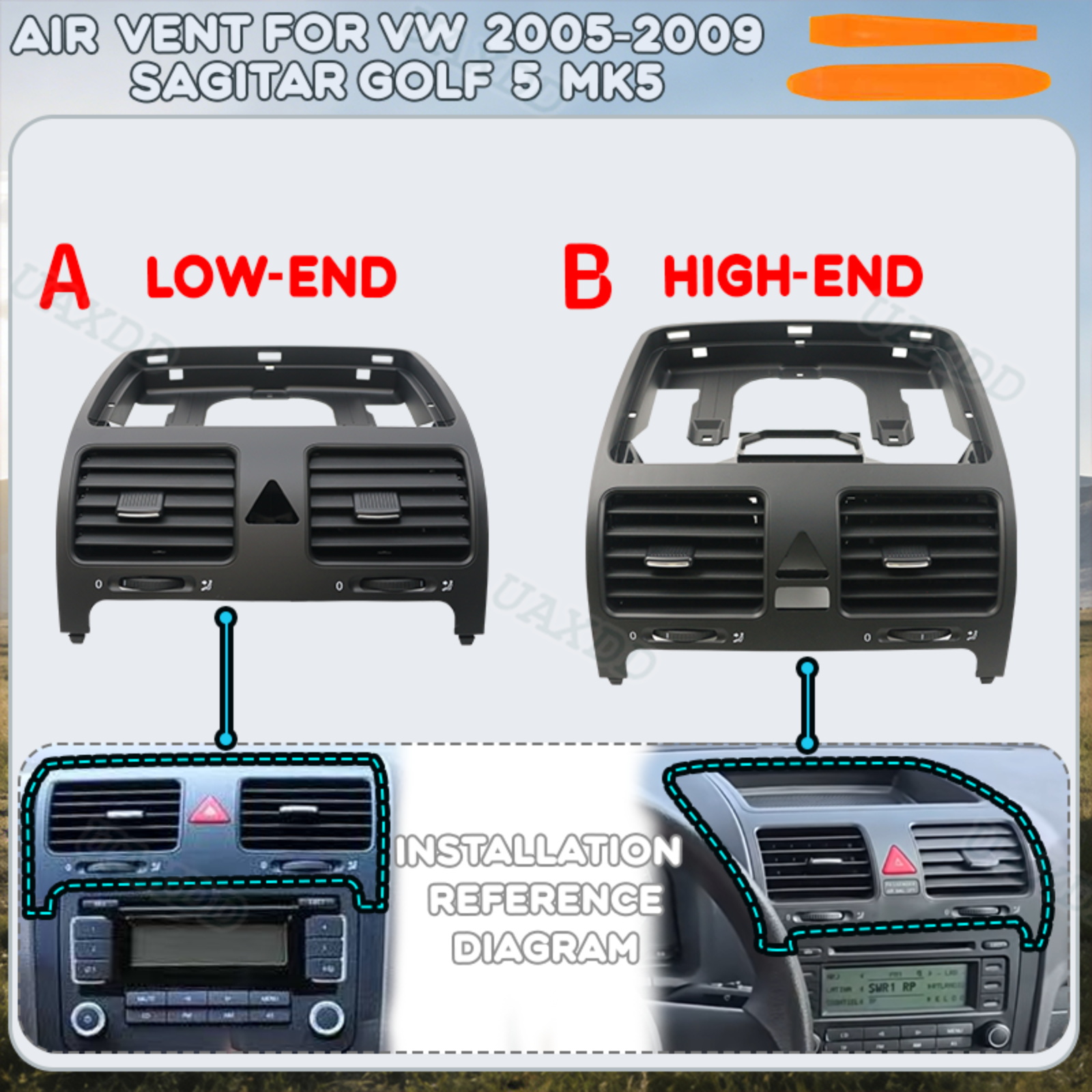 Golf Equipment Kit - Air Conditioning Assembly For VW 2005-2009