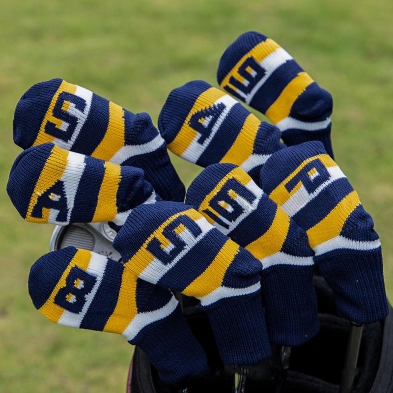   9Pcs Knitted Golf Club Headc - огляд і ціна Golf Equipment Kit
