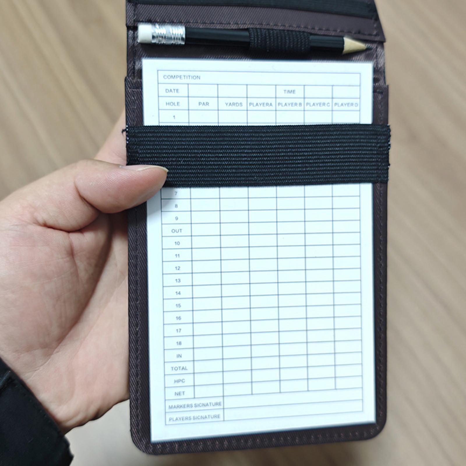 PU Leather Golf Scoring Book R - огляд і ціна Golf Scorecard Holder