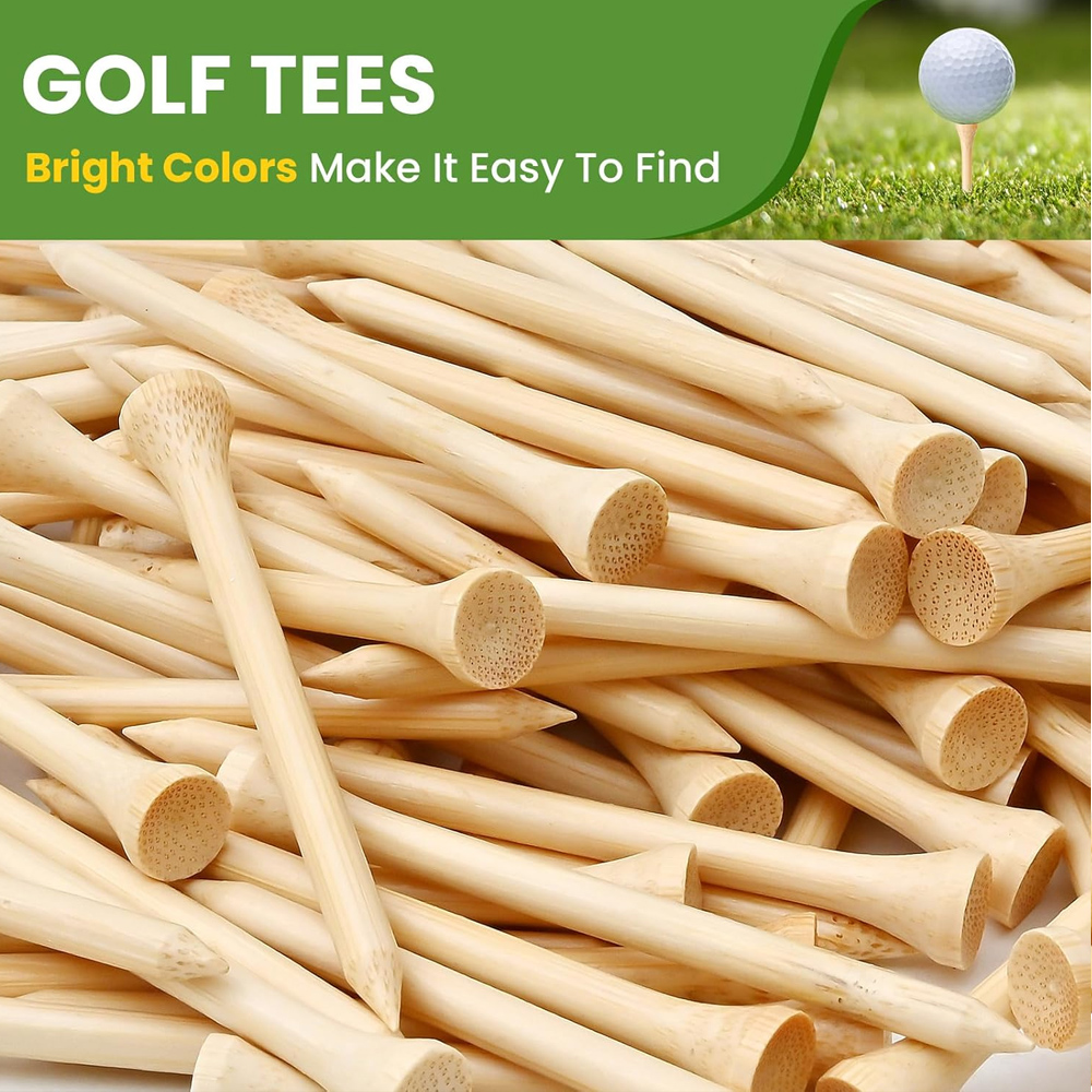 50Pcs/Set Wooden Golf Tee Tees - огляд і ціна Golf Equipment Kit