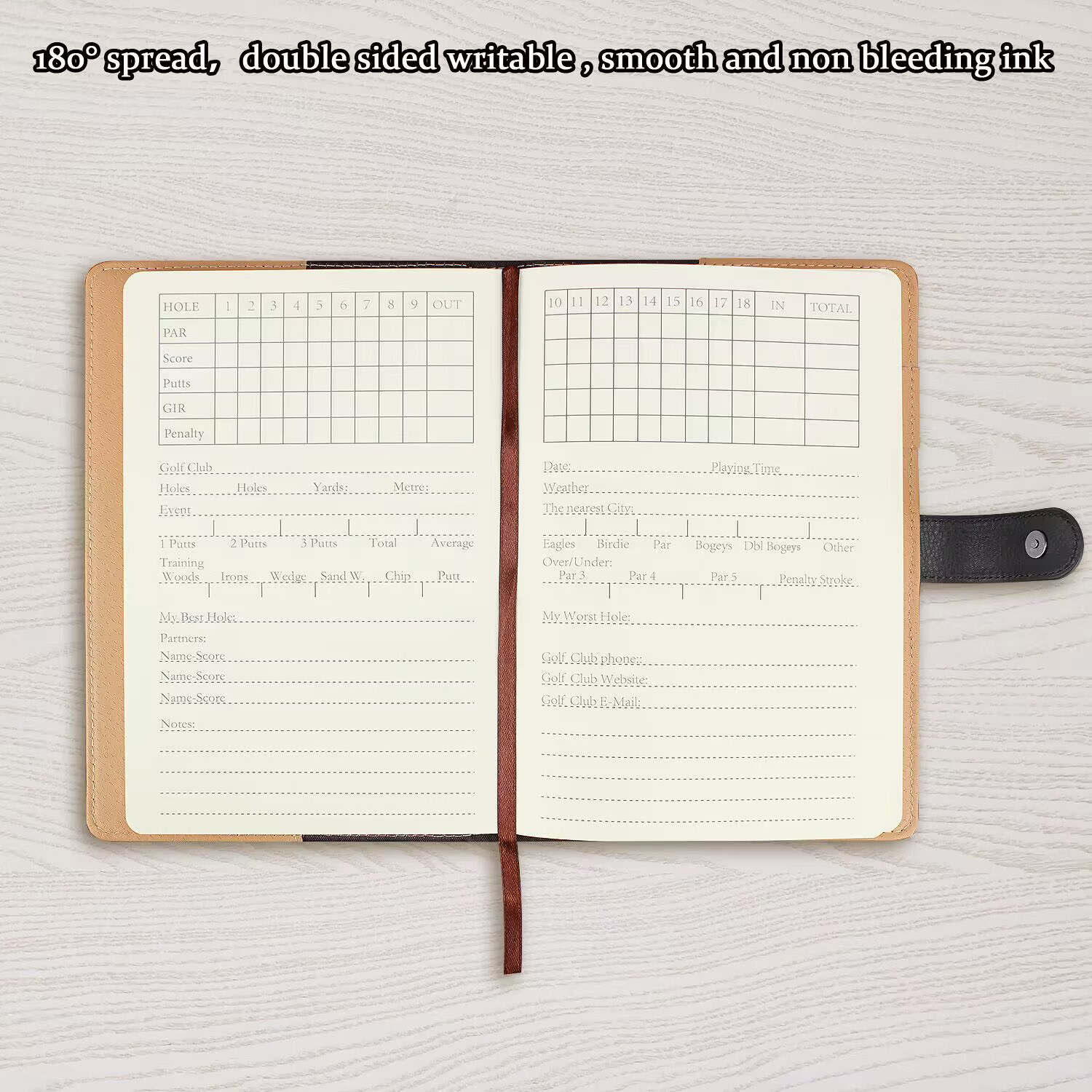 Black Leather Golf Scorecard H - огляд і ціна Golf Scorecard Holder